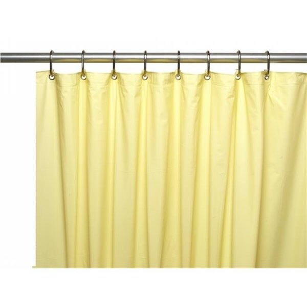 Livingquarters USC-8-12 8-gauge Anti Mildew Shower Curtain Liner; Yellow LI257982